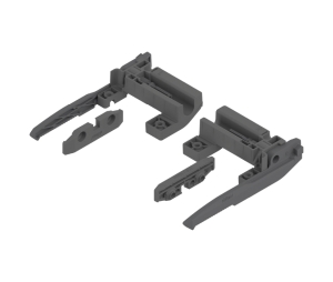 Blum BP295H5700 Pull-Out Shelf Lock Set - Onion Gray Finish