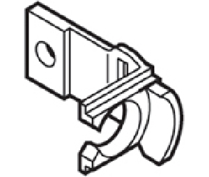 Blum BP298321001 POST-STOP Assembly, 1/16" Gap, Use Two per Drawer, Non-Handed, Synthetic, Natural Finish