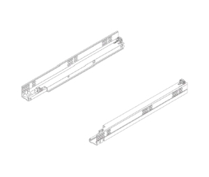 Blum BP562H3050C Undermount Drawer Slides, 12" Length, Full Extension - Zinc Finish - 1 Set