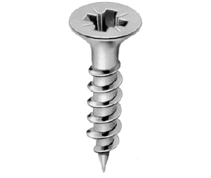 Blum BP6081200 Deep Thread Wood Screws, #2 Gauge, 1/2" Length - Zinc Finish - 1000 per Box