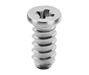 Blum BP6681450EH Deep Thread System Screws, #7 Gauge, 9/16" Length - Nickel Finish - 1000 per Box