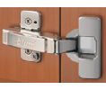 Blum BP75T1550 107° CLIP Top Self-Closing & Free Swinging Hinge, Full Overlay Screw-On - Nickel-Plated Finish