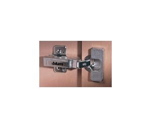 Blum BP79A9596BT1  +30° CLIP Top Positive Angled Hinge, Full Overlay, Tool-Less