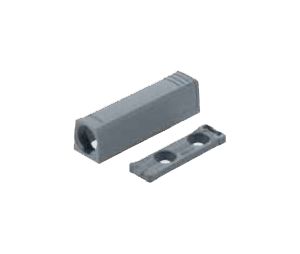 Blum BP9561201-WH TIP-ON In-Line Adapter Plate for Standard Door - White Finish