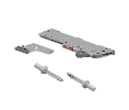 Blum BPT60L7140 Standard Duty S1 TIP-ON BLUMOTION Set, Left and Right, Light Gray