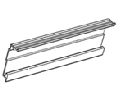 Blum BPZ10T1143B Horizontal Aluminum Profile, 45" Length