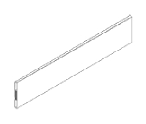Blum BPZ37A617D Metal Design Element for "D" Height Drawers, 650mm Length, Gray