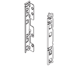 Blum BPZB7C000S LEGRABOX Rear Fixing Bracket Set, "C" Height, Orion Gray Finish