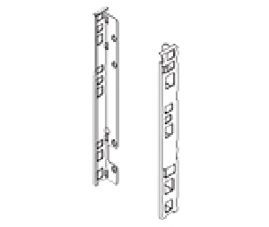 Blum BPZB7F000S LEGRABOX Rear Fixing Bracket Set, "F" Height, Orion Gray Finish