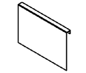 Blum BPZC7A0P0C AMBIA-LINE Deep Drawer Insert Adapter Plate, Steel