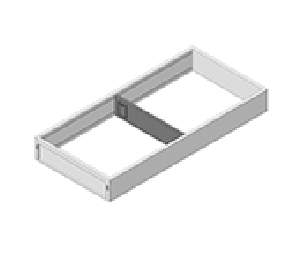 Blum BPZC7S500RS2 AMBIA-LINE Wide Utensil Insert, 20" Width, Steel Frame, "M" Height Standard