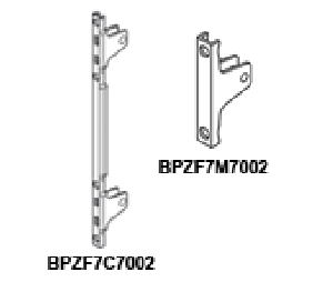 Blum BPZF7C7002 Front Fixing Bracket & Interior, Screw-On, "C" Height Standard, Zinc Finish