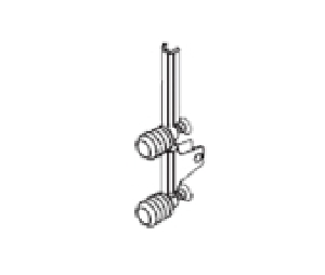 Blum BPZF7K70E2 LEGRABOX Front Fixing Bracket, Expando, "K" Height Standard, Steel Finish