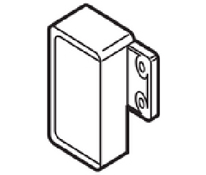 Blum BPZIF301003L Interior Front Fixing Bracket, Screw-On, Left, "N" Height, White