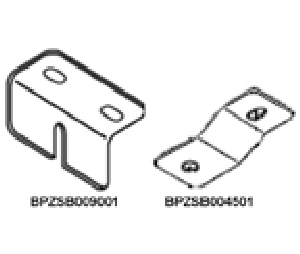 Blum BPZSB004501 Drawer Front Support Bracket for Interior Rollout Trays, Stainless Steel