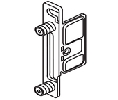 Blum BPZSF1800L Standard Front Fixing Bracket, Doweled, Left, Nickel-Plated Steel Material