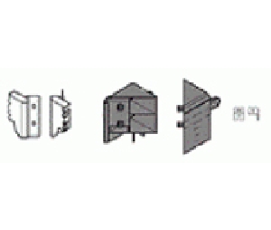 Blum BPZSF340EM1-GRY Space Corner Set, "M" Height, Gray