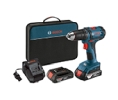 Bosch BLDDB181-02 1/2" Cordless Compact Drill/Driver Kit, Keyless Chuck Type, 18V, Lithium Ion, LED Work Light