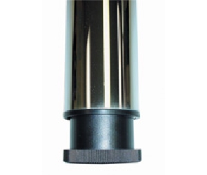 Camar CM330-70-MT Flat Black Steel Table Legs, Set of 4, 27-3/4"-28-7/8" Table Height - 1 Set