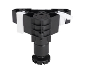 Camar CM478-10-P2 Foldable Plastic Cabinet Levelers, One Piece Leveler/Socket/ToeKick Clip