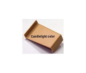 Camar CM806-32-SX Plastic Cover Cap for Hanging Rail Bracket, Left Sided, Candlelight Finish