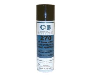 Choice Brands Adhesives AFF270AA-13 CBA Low VOC Aerosol Adhesive, 13 oz - Natural Color