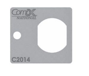 CompX NLC2014-2C Strike for Disc & Pin Tumbler Locks - Zinc Plated Finish