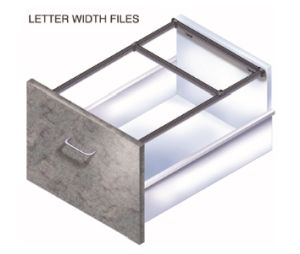 CompX TLFFSK2-W File Drawer Frame System, Letter Kit System - White Finish