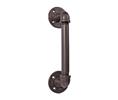 CSHardware QG5213990107 Rolling Barn Door Hardware Accessory, Steel Handle, Pipe Style - Oil Rubbed Bronze Finish