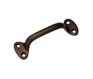 CSHardware QGDAWP27U10B Rolling Barn Door Hardware Accessory, Solid Brass Pull - Oil Rubbed Bronze Finish