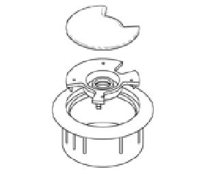 Custom Accents CWCPF-2501 1-7/8" White Round Wire Grommet