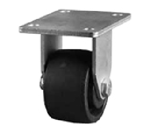 DH Casters CCBU3P1NS Plate Mount Swivel Casters Without Brake, Low Profile, Heavy Duty 440 lb Weight Capacity