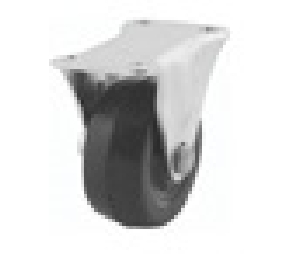 DH Casters CCGD25RS Plate Mount Swivel Casters Without Brake, Medium Duty, 100 lb Capacity, Wheel Material: Soft Rubber