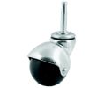 DH Casters CCH20S1BR Metal Hooded Swivel Casters, Light Duty, 90 lb Weight Capacity, Brass Finish