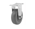 DH Casters  CCLM35P1MS Plate Mount Swivel Casters Without Brake, Medium Duty, 220 lb Weight Capacity, Wheel Material: Non-Marking (Gray)