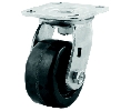DH Casters  CCMHD4PNR Plate Mount Rigid Casters Without Brake Heavy Duty, 800 lb Weight Capacity, Wheel Material: Phenolic
