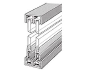 EPCO EP15A-4 Sliding Door Track Assembly, Assembly No. 15, 4' Length, Set