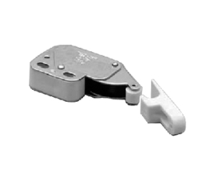 EPCO FRPB944NP Non-Magnetic Push/Touch Latches, Nickel Plated, White Plastic