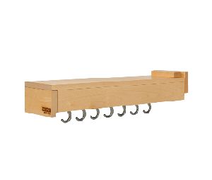 Rev-A-Shelf RSGLD-W22-BC-7  Pan/Utility Organizer, Blum Soft-Close Slides, 7 Hooks - Maple Finish