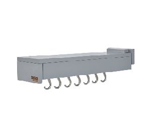 Rev-A-Shelf RSGLD-W22-BG-7  Pan/Utility Organizer, Blum Soft-Close Slides, 7 Hooks - Gray Finish