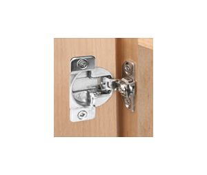 Grass America GF02282-15 One Piece Face Frame Hinge, >= 1-7/16" Overlay, Dowel, Face Mount