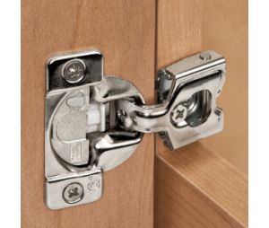 Grass America GF02785A-15 One Piece Face Frame Hinge, 3/4" Overlay, Dowel, Wrap-Around