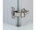 Grass America GF146.700.01.0015  Pie Cut Corner Hinge, Self-Closing, Screw-On