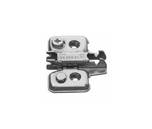 Grass America GF314.393.69.0215 Grass Nexis Frameless Cabinet Base Plate, Single Cam Height Adjustable-Open Hole for Wood Screws, 2mm Height