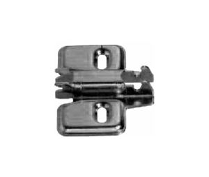 Grass America GF314.393.81.0015 Grass Nexis Frameless Cabinet Base Plate, Economy Stamped Steel Plate with Slotted Screw Hole Height Adjustment Screw-On, 0mm Height