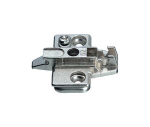 Grass America GF315.393.55.0215 Grass Nexis Frameless Cabinet Base Plate, Die Cast One Screw Height Adjustment-Open Hole For Wood Screw, 2mm Height