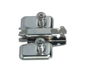 Grass America GF318.393.81.0215 Grass Nexis Frameless Cabinet Base Plate, Economy Stamped Steel with Slotted Screw Hold Height Adjustment, 2mm Height