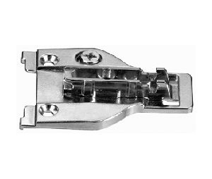 Grass America GF346.290.91.0215 Grass Nexis Face Frame Adapter Base Plate, Screw-On, 2mm Height, Die-Cast Steel