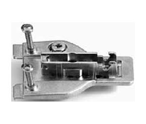 Grass America GF346.290.92.0015 Grass Nexis Face Frame Adapter Base Plate, Pre-Attached Wood Screws, 0mm Height, Die-Cast Steel