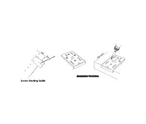 Grass America GF38207 Marking Guide For Baseplates and Hinge Centers, Drilling Template